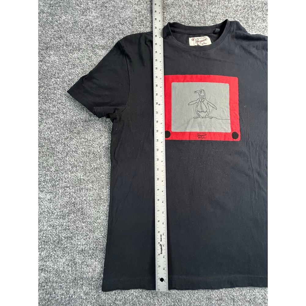 Original Penguin TV Screen Graphic T-Shirt Men's Small Black Tee - Picture 7 of 8